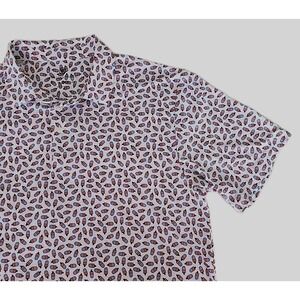 NWT Southern Proper Mens Large Polo RWB Fun Popsicle AOP Short Sleeve Modern New